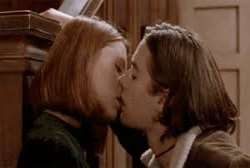 Her first kiss was on-screen in an episode of 